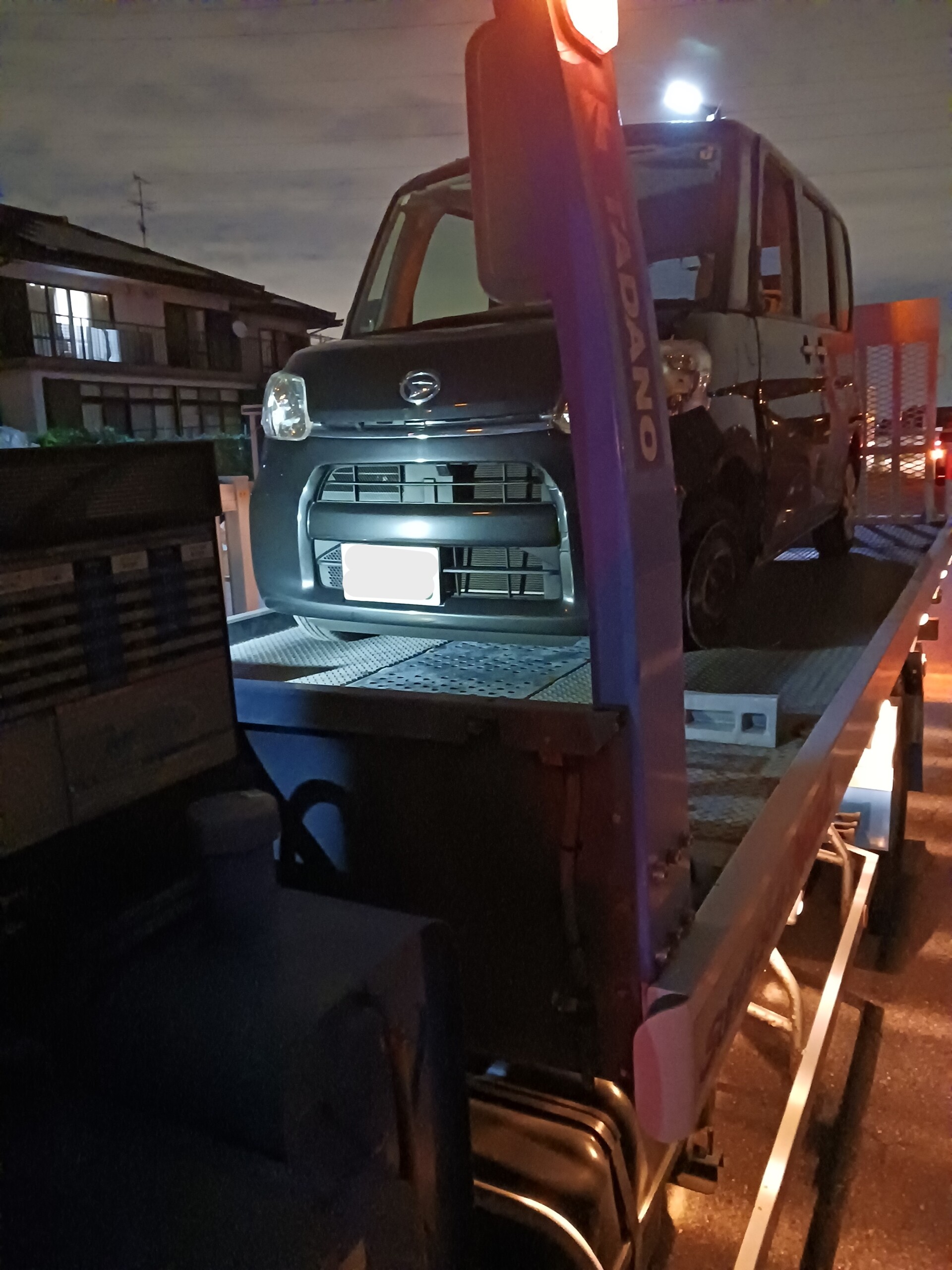 タントの事故修理｜レッカー搬送から保険修理まで一貫対応しました